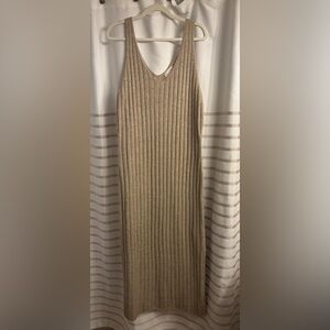 Universal Thread Camel Ribbed Knit Sweater